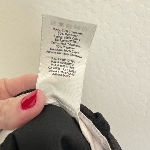 Aritzia Wilfred Essie black trouser pants size 0 - Picture 9 of 9